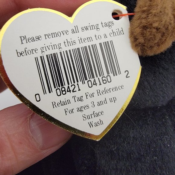 1996 Vintage TY Beanie Baby Congo Monkey Retired PVC Pellets Ape Gorilla Waterlo - Picture 4 of 7